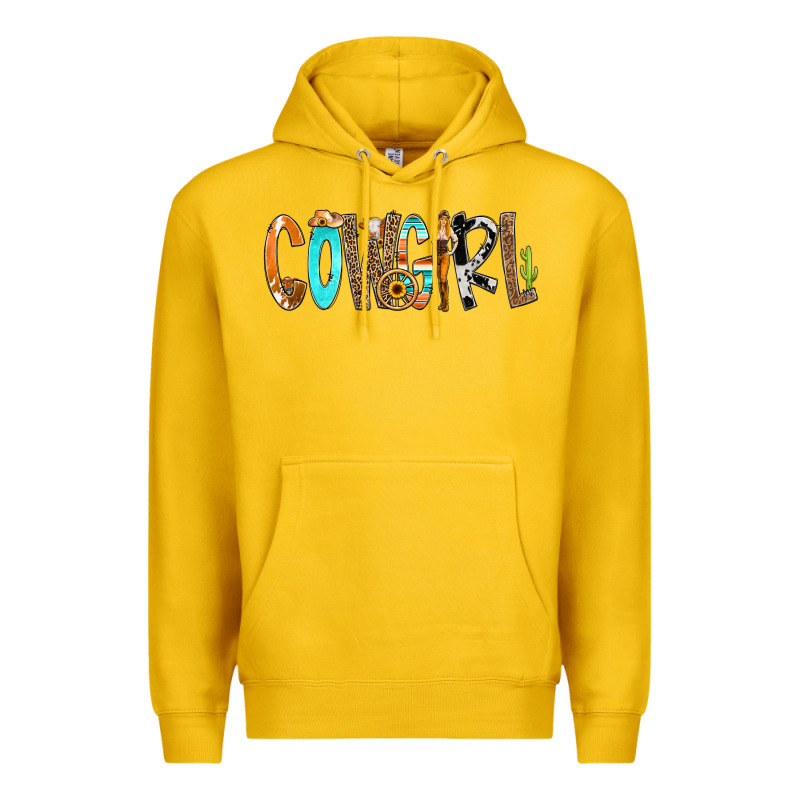 Cowgirl Min Premium Hoodie by CowCowDesign | Teevron