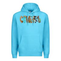 Ocean Blue Cowgirl Min Premium Hoodie - CowCowDesign