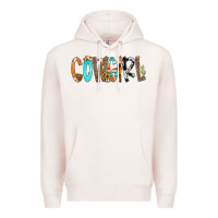 Pale Pink Cowgirl Min Premium Hoodie - CowCowDesign