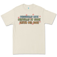 Bone physically here mentally at home with my dog Premium Tee - MaliasSmallBusiness