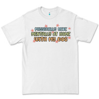 White physically here mentally at home with my dog Premium Tee - MaliasSmallBusiness