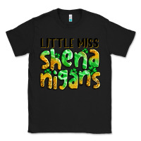 Black little miss shenanigans St. Patrick's Classic Tee - LillyAllenDesigns