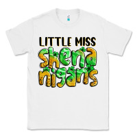 White little miss shenanigans St. Patrick's Classic Tee - LillyAllenDesigns
