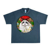 Midnight Navy christmas ragdoll  cat Urban Heavy Tee - LillyAllenDesigns
