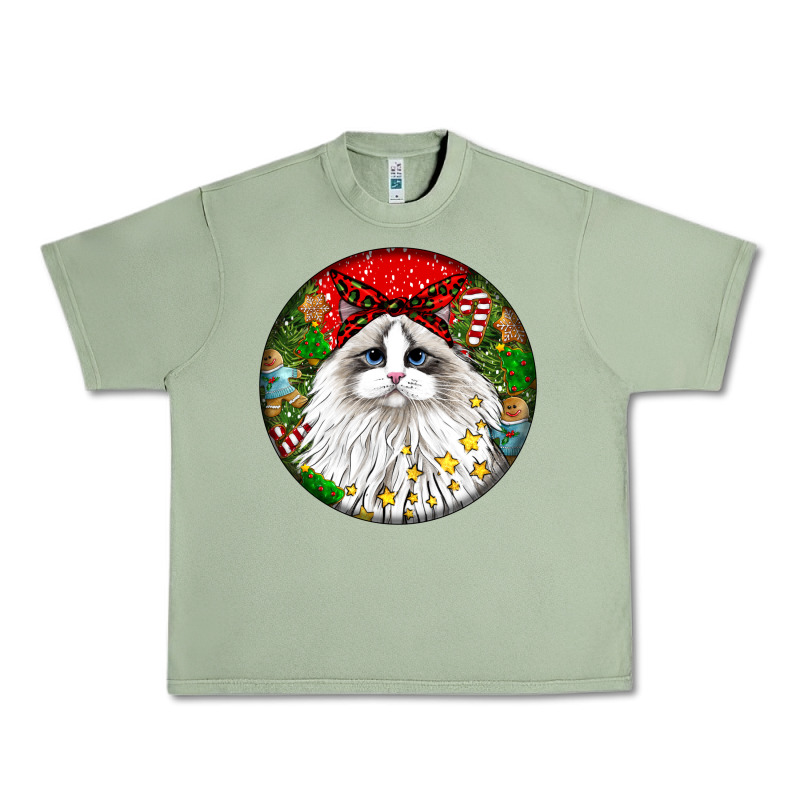 Christmas Ragdoll  Cat Urban Heavy Tee by LillyAllenDesigns | Teevron
