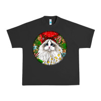 Pigment Black christmas ragdoll  cat Urban Heavy Tee - LillyAllenDesigns