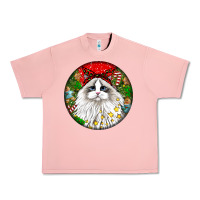Salmon christmas ragdoll  cat Urban Heavy Tee - LillyAllenDesigns