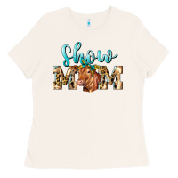 Bone Western Show Mom Red Angus Ladies Tee - LillyAllenDesigns