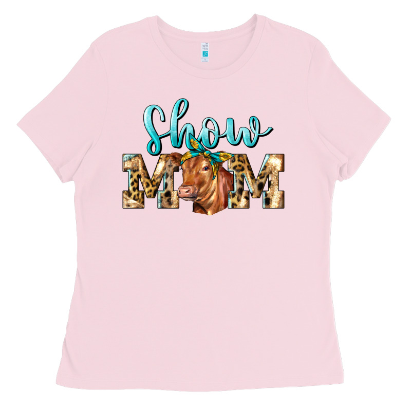 Western Show Mom Red Angus Ladies Tee by LillyAllenDesigns | Teevron