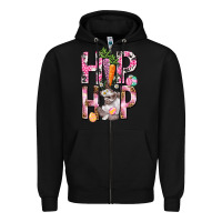 Black Hip hop Easter Girl Easter Day Zipper Hoodie - HowdyJamesFarm