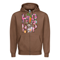 Chestnut Hip hop Easter Girl Easter Day Zipper Hoodie - HowdyJamesFarm