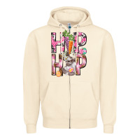 Sandshell Hip hop Easter Girl Easter Day Zipper Hoodie - HowdyJamesFarm
