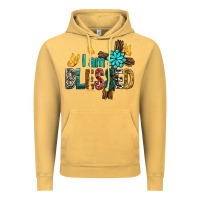 Vintage Mustard I Am Blessed Cross Vintage Hoodie - BundleAndBundleShop