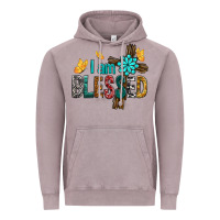 Vintage Zinc I Am Blessed Cross Vintage Hoodie - BundleAndBundleShop