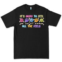 Black it's okay to feel all the feels Premium Tee - MaliasSmallBusiness