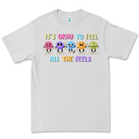 Dove Grey it's okay to feel all the feels Premium Tee - MaliasSmallBusiness