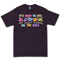 Plum it's okay to feel all the feels Premium Tee - MaliasSmallBusiness
