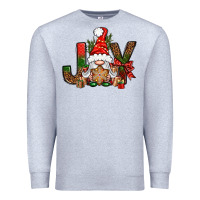 Heather Grey joy christmas with gnome bbs Premium Sweatshirt - BundleAndBundleShop