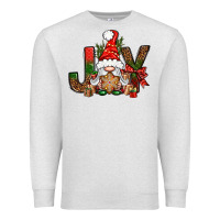 Oatmeal Heather joy christmas with gnome bbs Premium Sweatshirt - BundleAndBundleShop