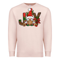 Pale Pink joy christmas with gnome bbs Premium Sweatshirt - BundleAndBundleShop