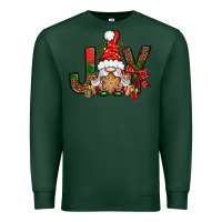Sports Green joy christmas with gnome bbs Premium Sweatshirt - BundleAndBundleShop