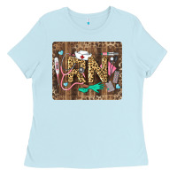 Baby Blue Western Registered Nurse Ladies Tee - LillyAllenDesigns