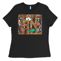Black Western Registered Nurse Ladies Tee - LillyAllenDesigns