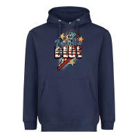Navy Back the blue Heavyweight Hoodie - FaDigitalArtStudio
