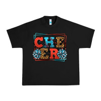 Black Cheer Baseball stitchs Urban Heavy Tee - LillyAllenDesigns