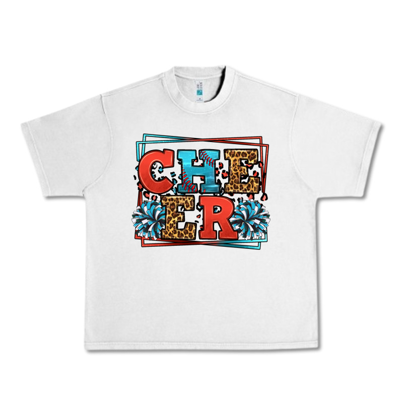 Cheer Baseball Stitchs Urban Heavy Tee by LillyAllenDesigns | Teevron