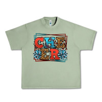 Oil Green Cheer Baseball stitchs Urban Heavy Tee - LillyAllenDesigns