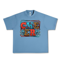 Pebble Blue Cheer Baseball stitchs Urban Heavy Tee - LillyAllenDesigns