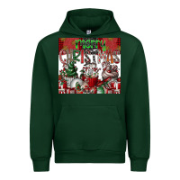 Forest Green merry Christmas Urban Hoodie - CowhideDigitalArt