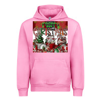 Fuchsia Pink merry Christmas Urban Hoodie - CowhideDigitalArt