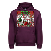 Mauve Wine merry Christmas Urban Hoodie - CowhideDigitalArt