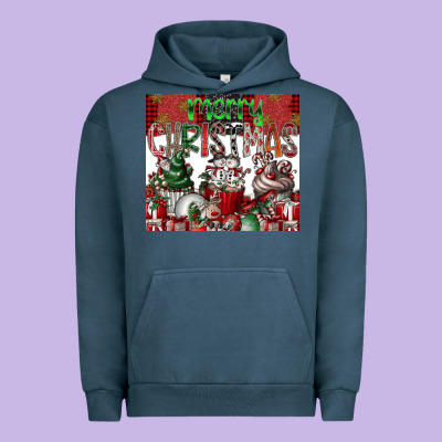 Merry Christmas Urban Hoodie Designed By Cowhidedigitalart