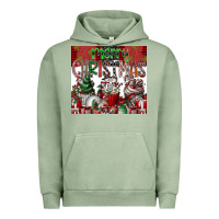Pigment Oil Green merry Christmas Urban Hoodie - CowhideDigitalArt