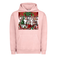 Pigment Salmon merry Christmas Urban Hoodie - CowhideDigitalArt