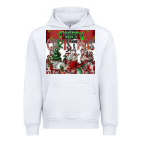 White merry Christmas Urban Hoodie - CowhideDigitalArt