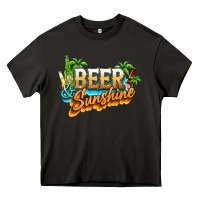 Asphalt Beer and sunshine Heavy Core Tee - NancyCooperArtShop