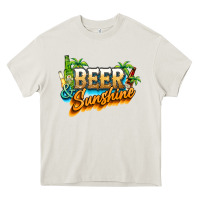 Cream Beer and sunshine Heavy Core Tee - NancyCooperArtShop