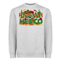 Heather Grey New Mexico Heavyweight Sweatshirt - texasbilliewilder