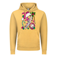 Vintage Mustard Pink Christmas Breast Cancer Ribbon Baseball Vintage Hoodie - BundleAndBundleShop