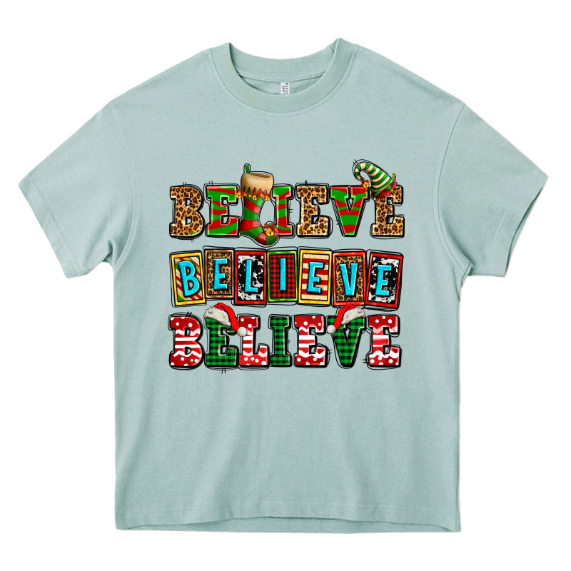 Believe Believe Believe Heavy Core Tee by AdoDesignShop | Teevron