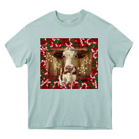Arona christmas heifer with candy canes Heavy Core Tee - BarkalooDesign