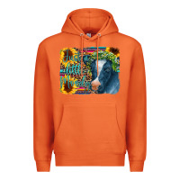 Carrot Cow Serape Just a Little Moody Premium Hoodie - CowCowDesign