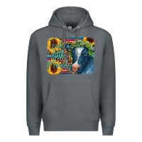 Rock Cow Serape Just a Little Moody Premium Hoodie - CowCowDesign