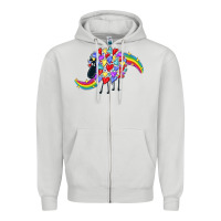 Rainbow Sheep Zipper Hoodie | Teevron