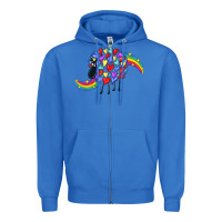 True Royal Rainbow sheep Zipper Hoodie - CowGirlArtShop