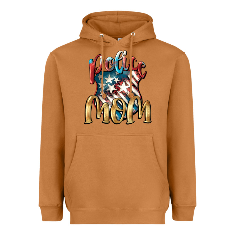 Police Mom Heavyweight Hoodie by FaDigitalArtStudio | Teevron